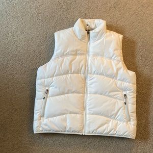 The North Face Puffer Vest in Off-White